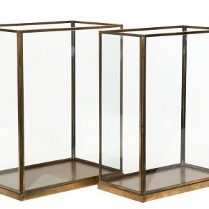 Lykta/Glas Cube Antik