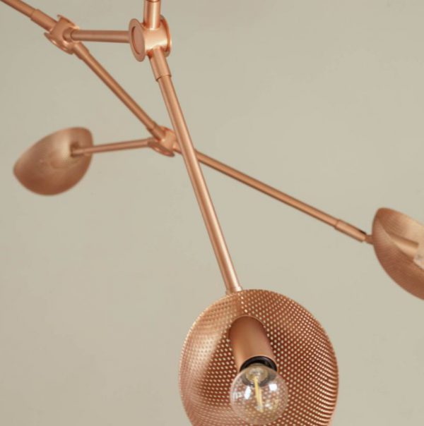 DROP CHANDELIER PERFORATED ROSE STOR - Bild 3
