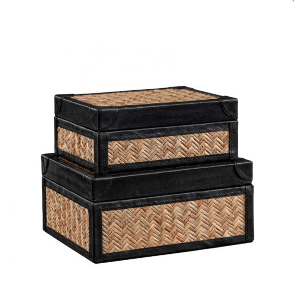 Fabriano förvaringsbox svart 2-pack
