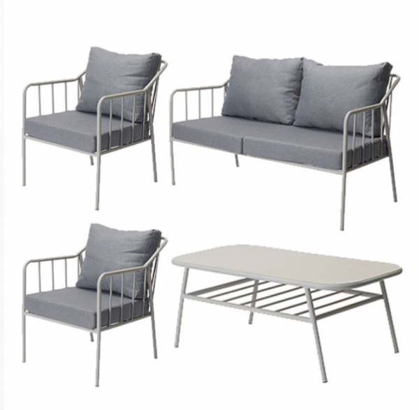 Neapel Lounge set Ljusgrå