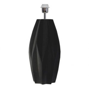 Geometric Lampfot Matt svart