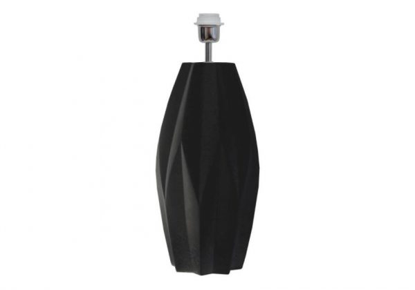Geometric Lampfot Matt svart