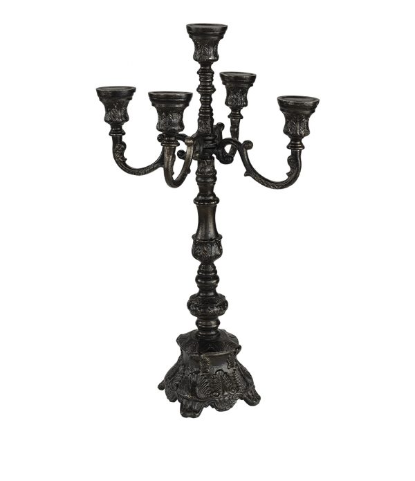 Barocci ljusstake antik brons
