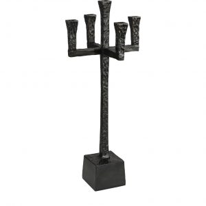 Gothic ljusstake antik brons