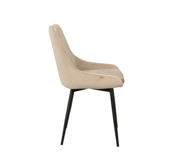 Sierra stol beige sammet - Bild 2