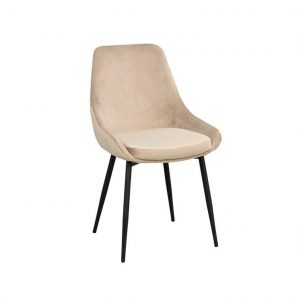Sierra stol beige sammet