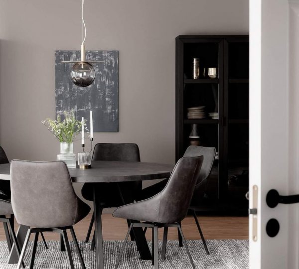 FRED MATBORD MÖRKBRUN/SVART Ø160 cm - Bild 2