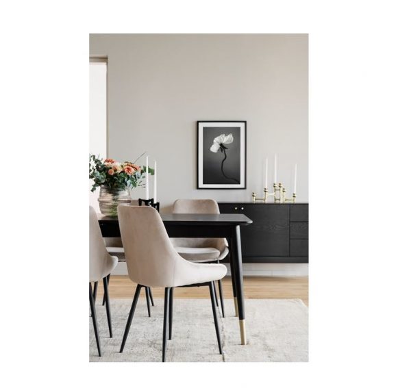 Sierra stol beige sammet - Bild 3