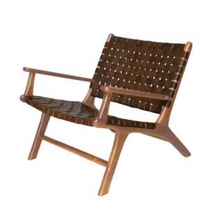 Porto fåtölj konjak armstöd 71X79X67CM