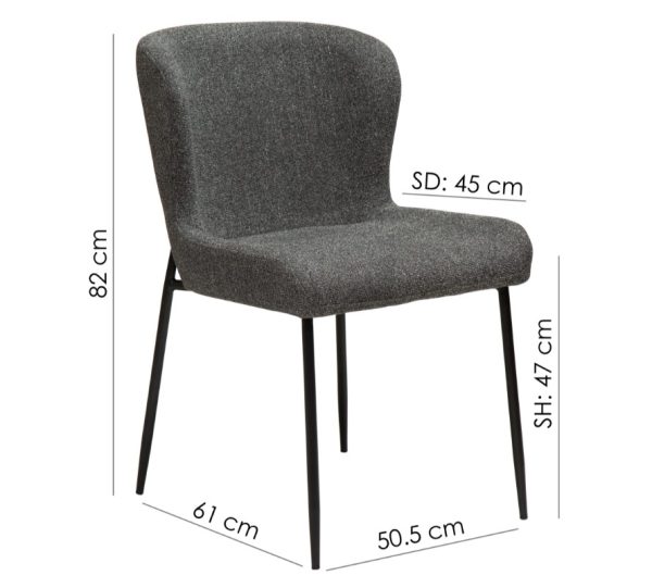 Glam Stol Beige Bouclétyg - Bild 4