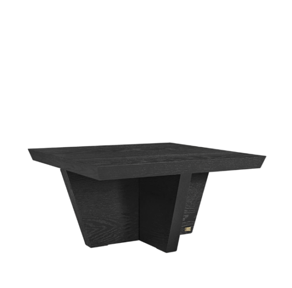 Trent soffbord kvadrat svart