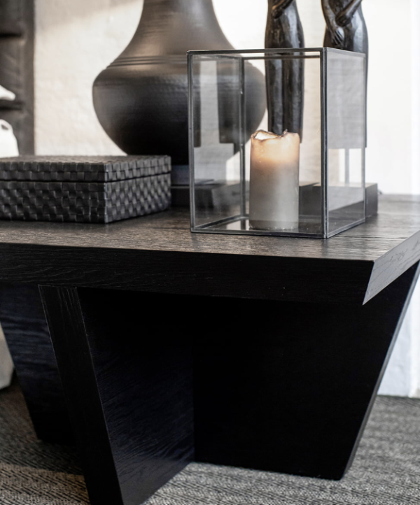 Trent soffbord kvadrat svart - Bild 2