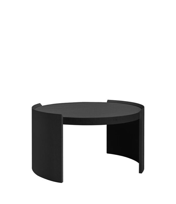 OAKLAND soffbord svart Ø80