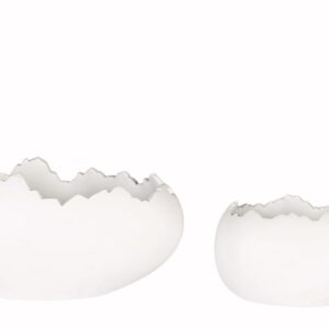 Kruka/Skål Äggskal Vit